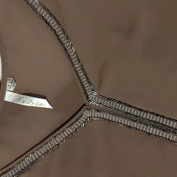 Andree Sleeveless Blouse Sz Lg - Picture 2 of 5